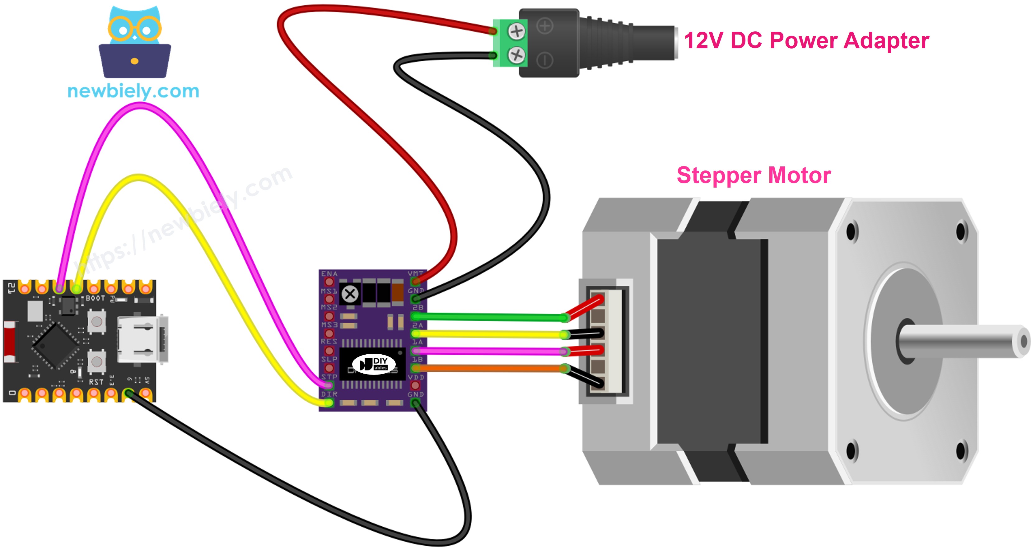 ESP32 C3 Super Mini DRV8825 Schrittmotortreiber Schaltplan