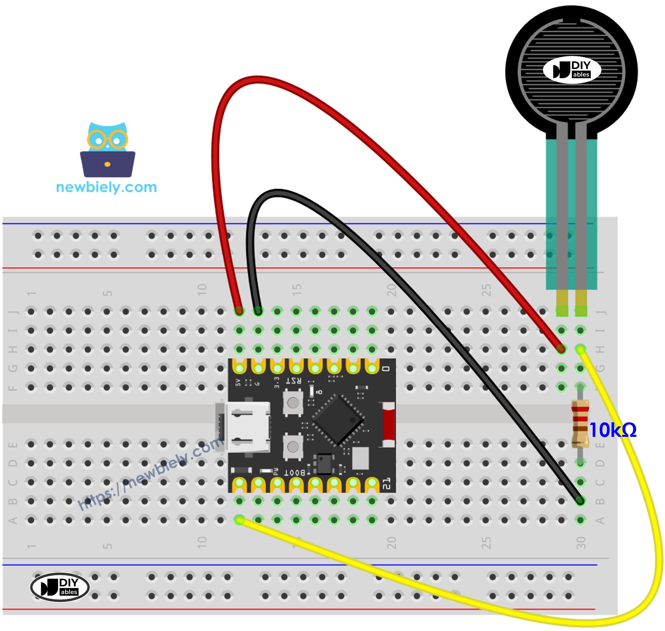 ESP32 C3 Super Mini Kraftsensor Schaltplan