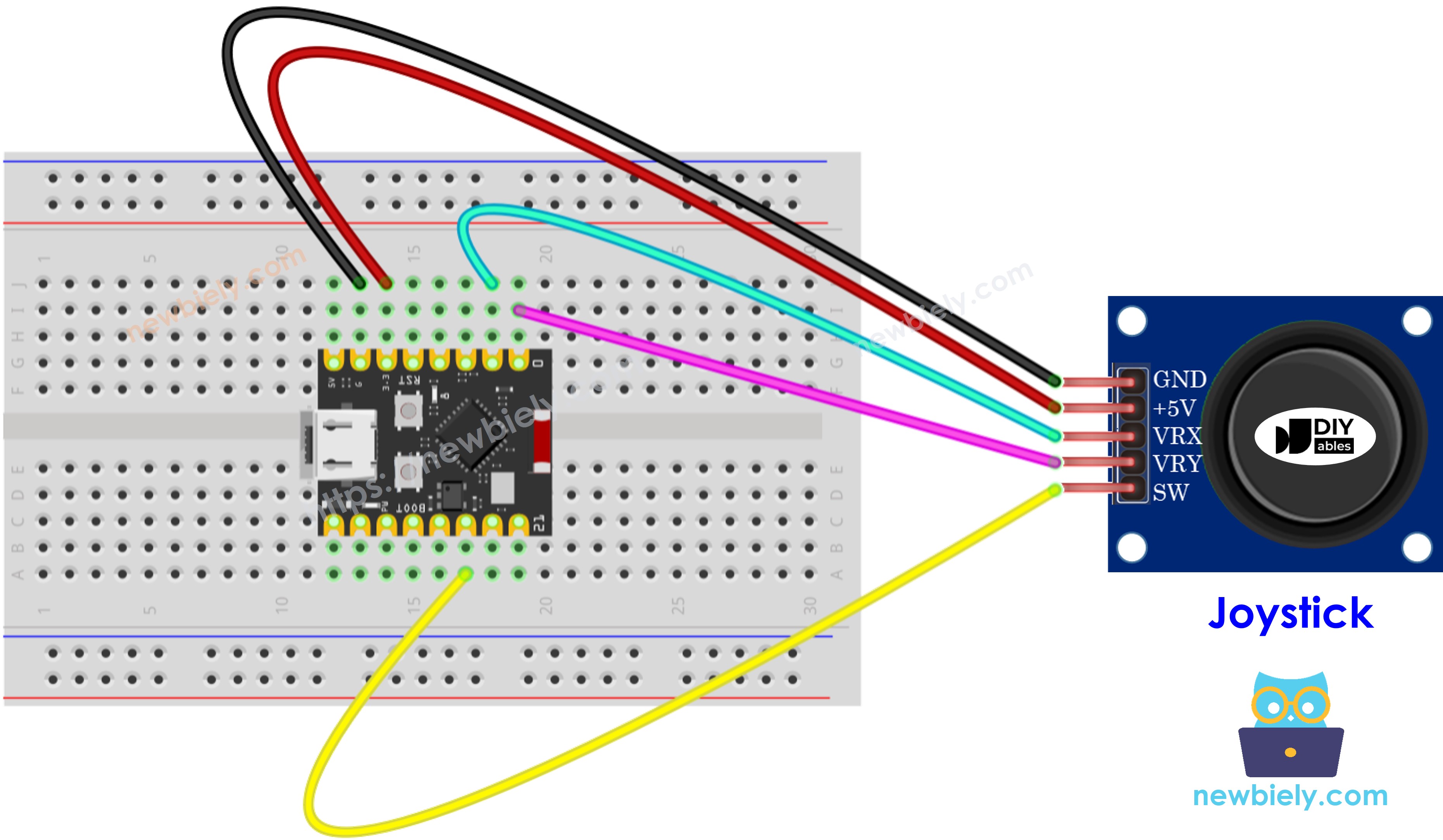 ESP32 C3 Super Mini Joystick Schaltplan