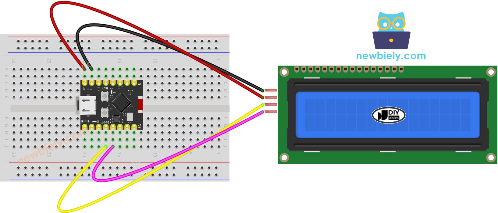 ESP32 C3 Super Mini LCD I2C Schaltplan