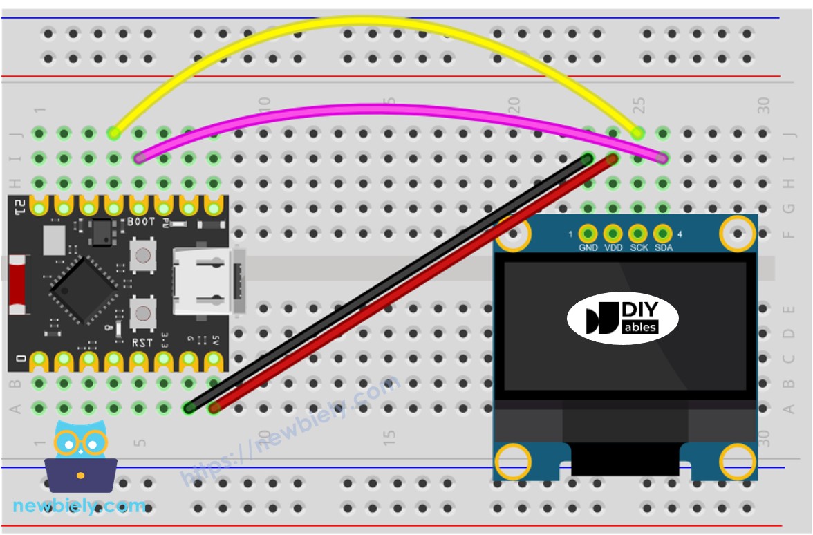 ESP32 C3 Super Mini OLED Schaltplan
