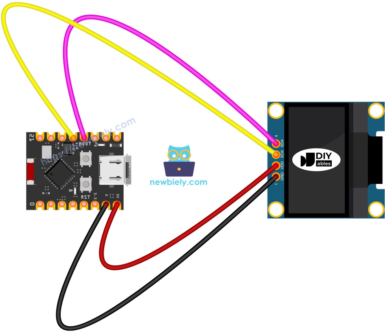ESP32 C3 Super Mini OLED Schaltplan
