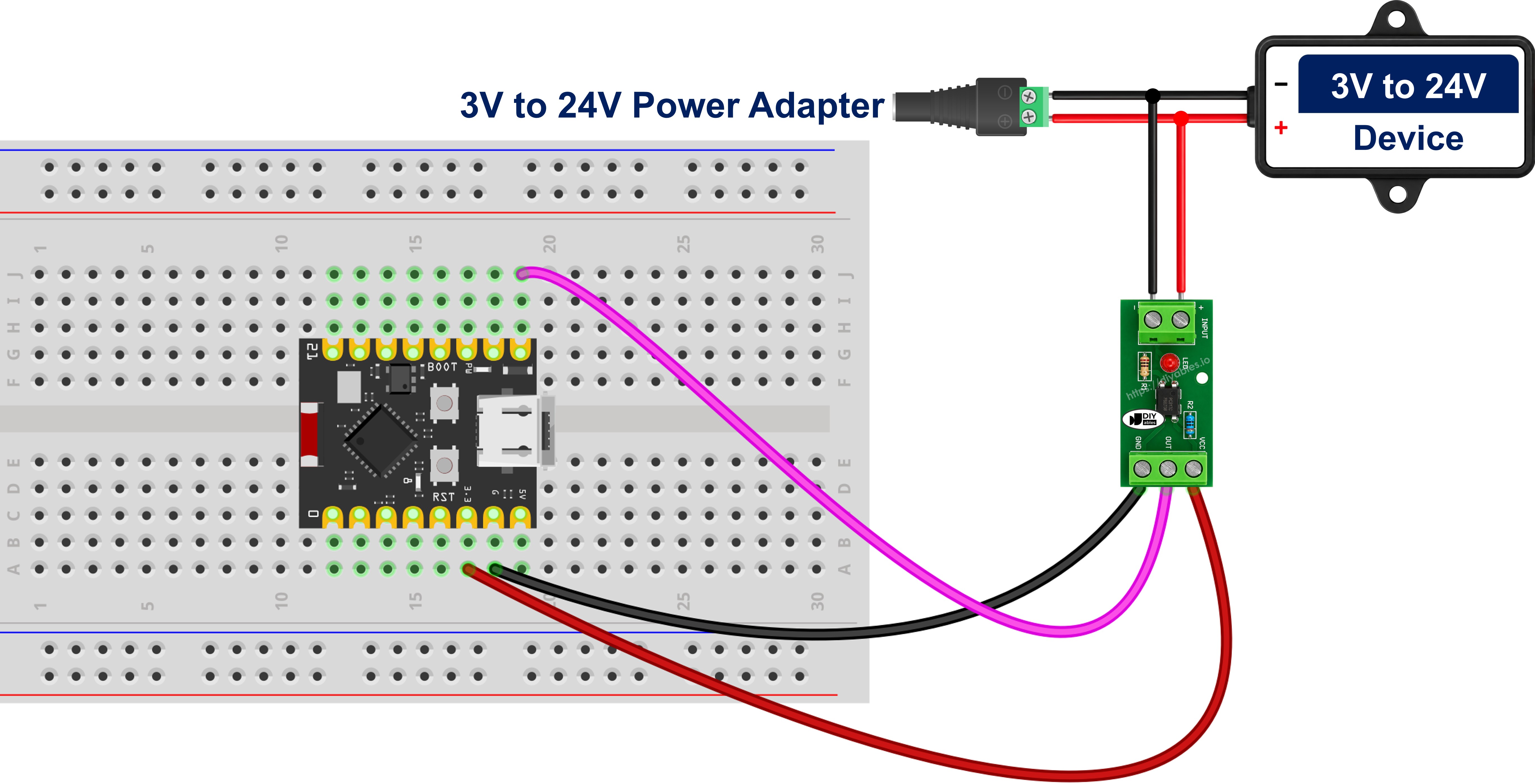 ESP32 C3 Super Mini PC817-Optokoppler-Isolationsmodul Schaltplan