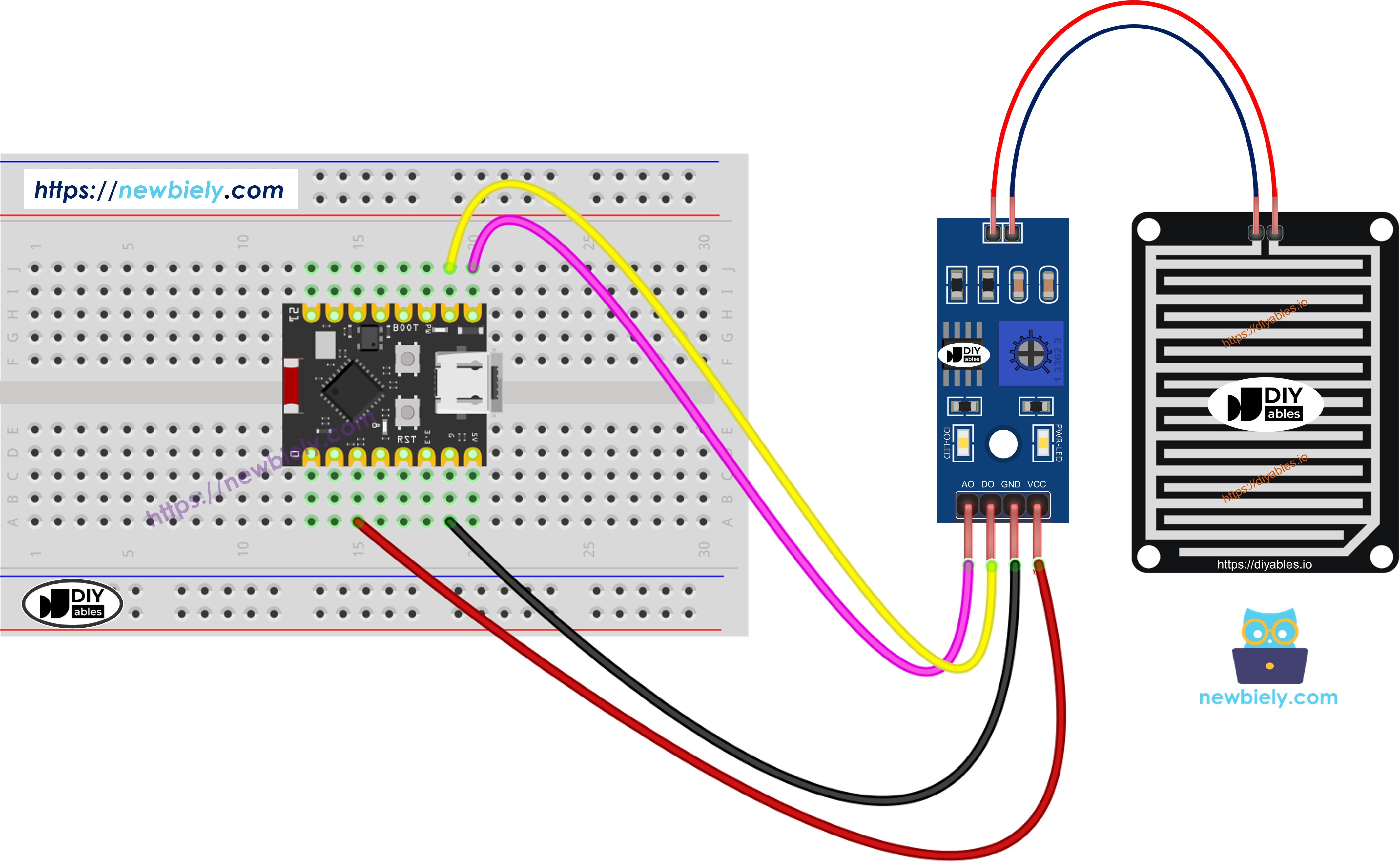 ESP32 C3 Super Mini Regensensor Schaltplan