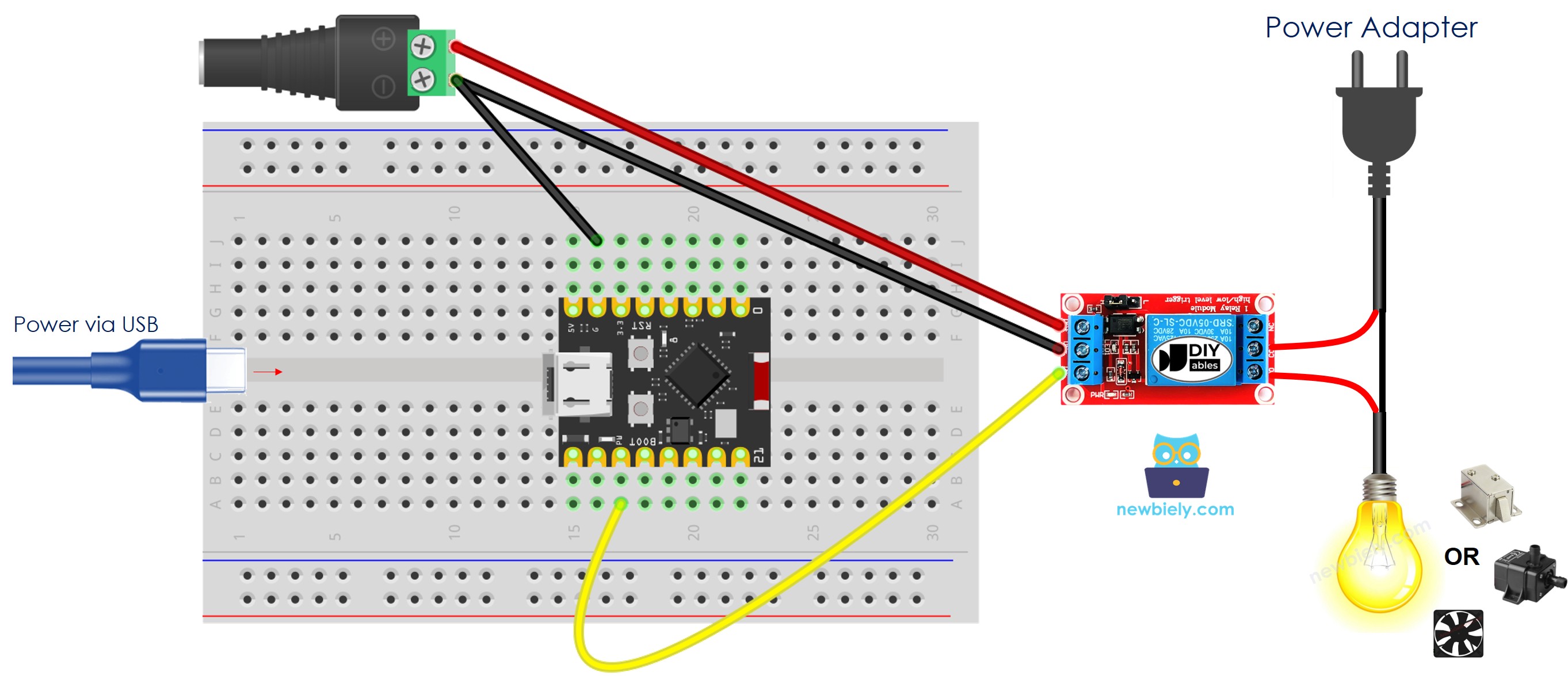 ESP32 C3 Super Mini Relais Schaltplan