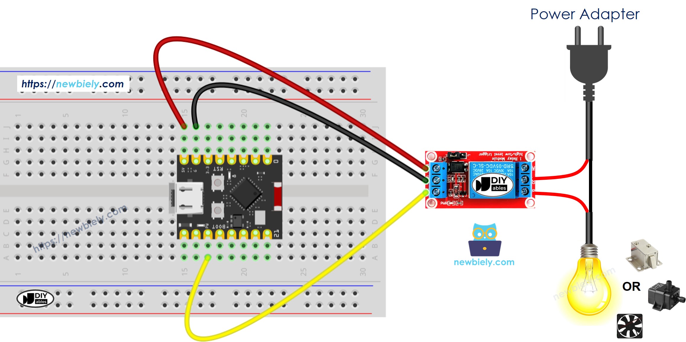 ESP32 C3 Super Mini Relais Schaltplan