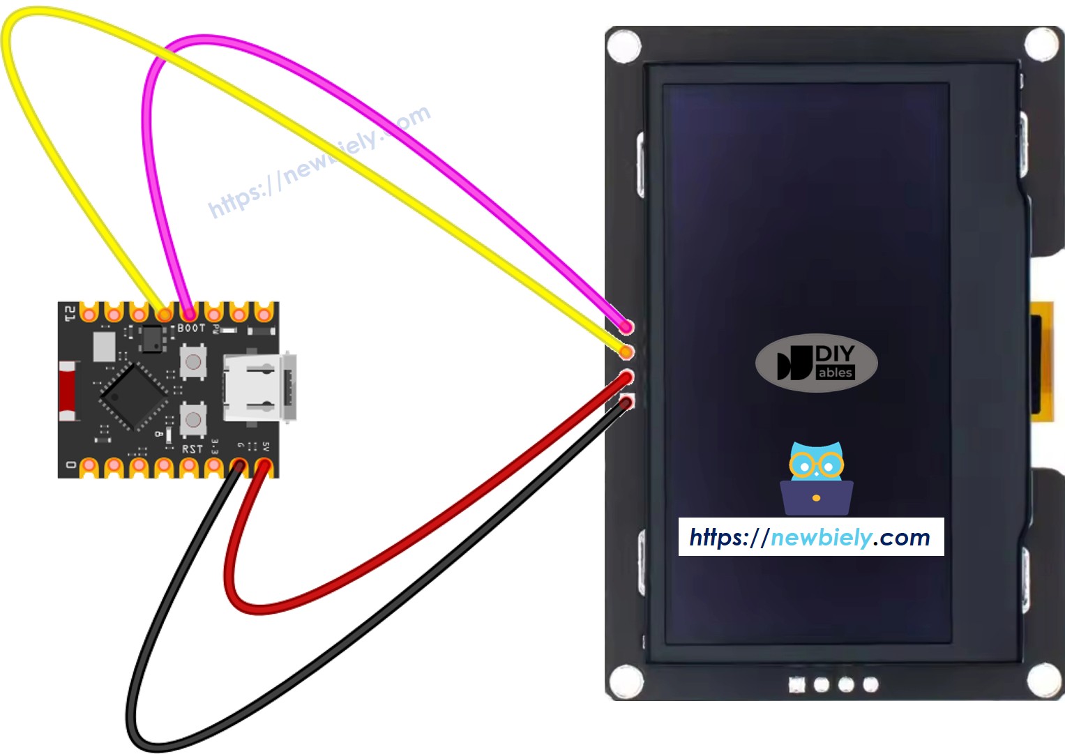 ESP32 C3 Super Mini SSD1309-OLED Schaltplan