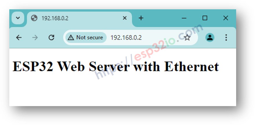 ESP32 Ethernet-Webserver