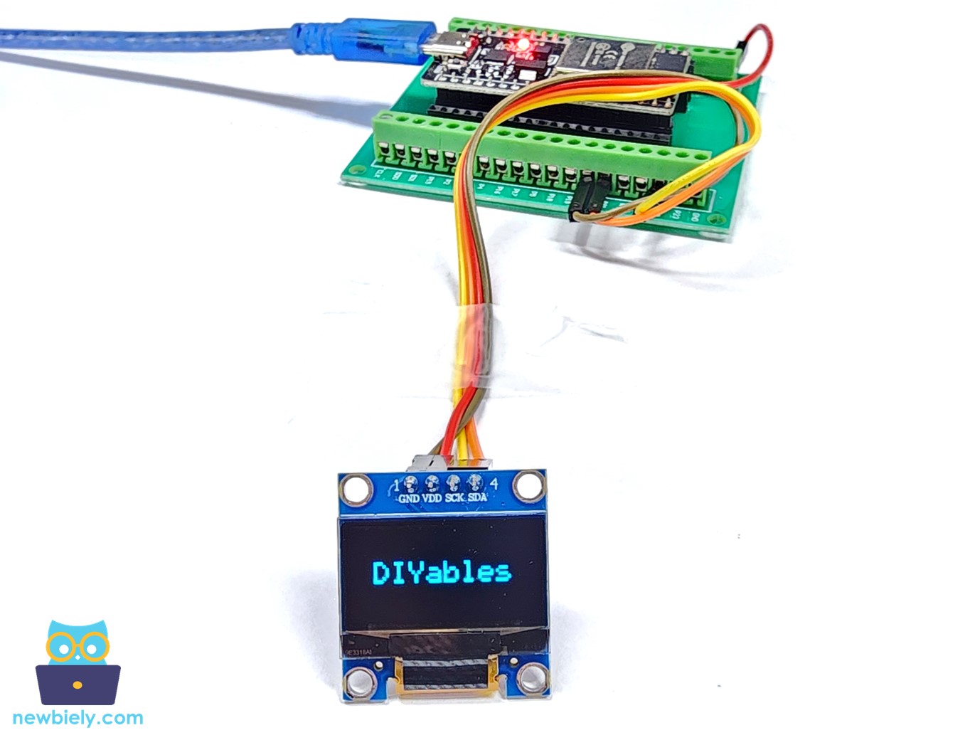 ESP32 MicroPython OLED vertikale und horizontale Zentrierung