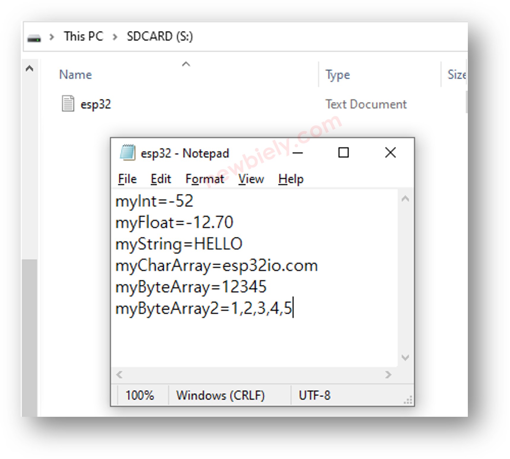 ESP32 MicroPython schreibt Variable auf Micro-SD-Karte