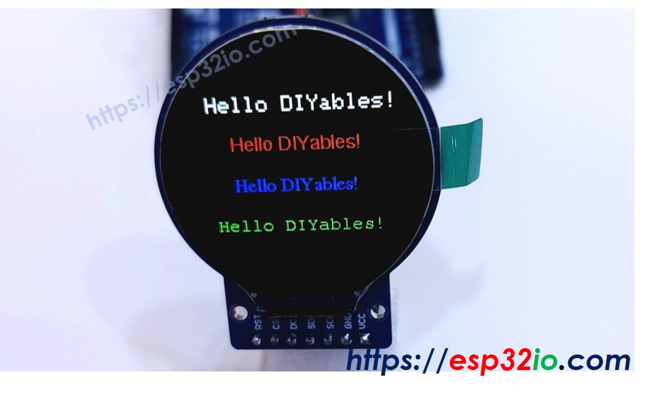 ESP32 rundes TFT-LCD-Display mit externer Schriftart