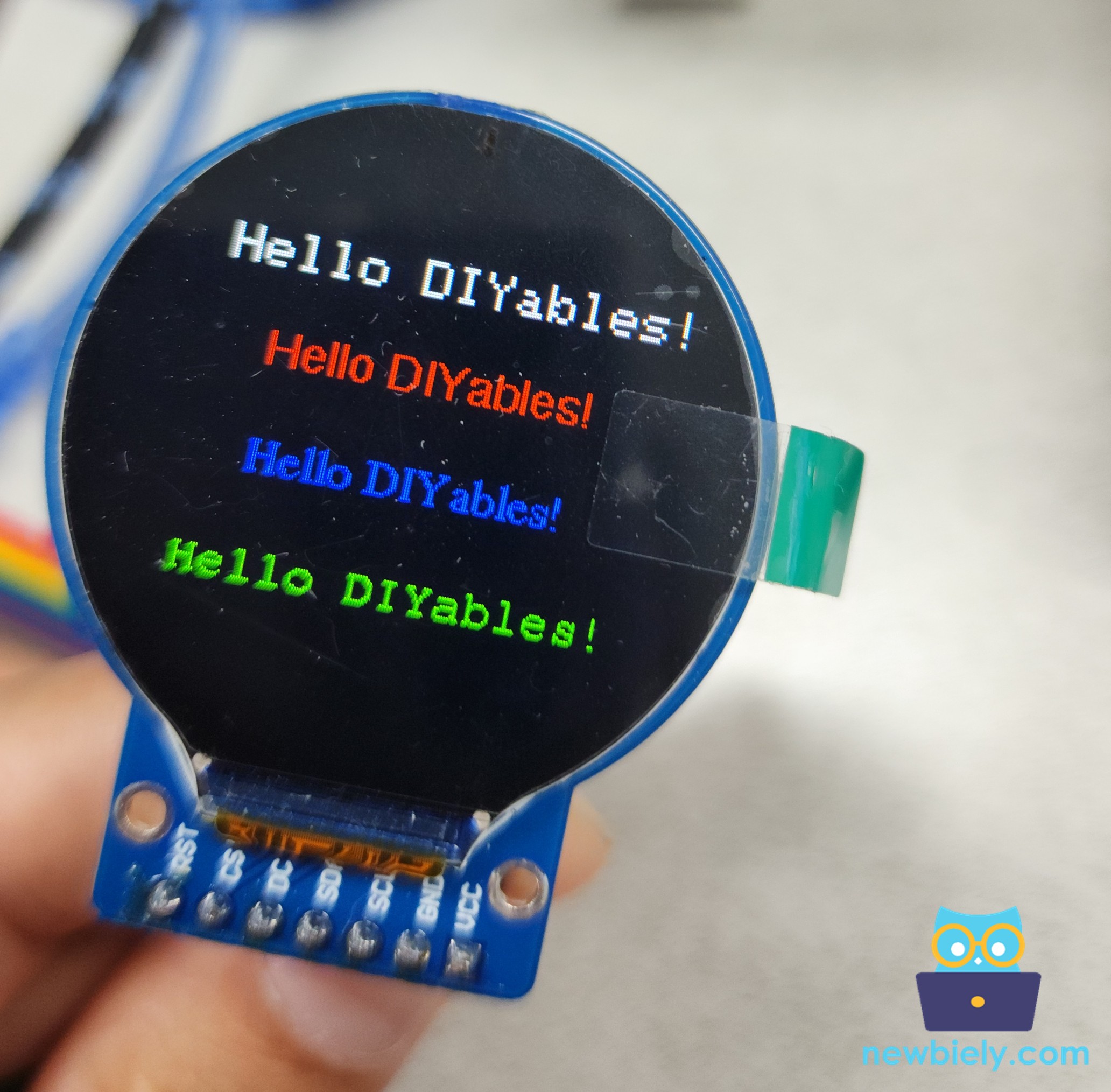 ESP32 rundes TFT-LCD-Display mit externer Schriftart