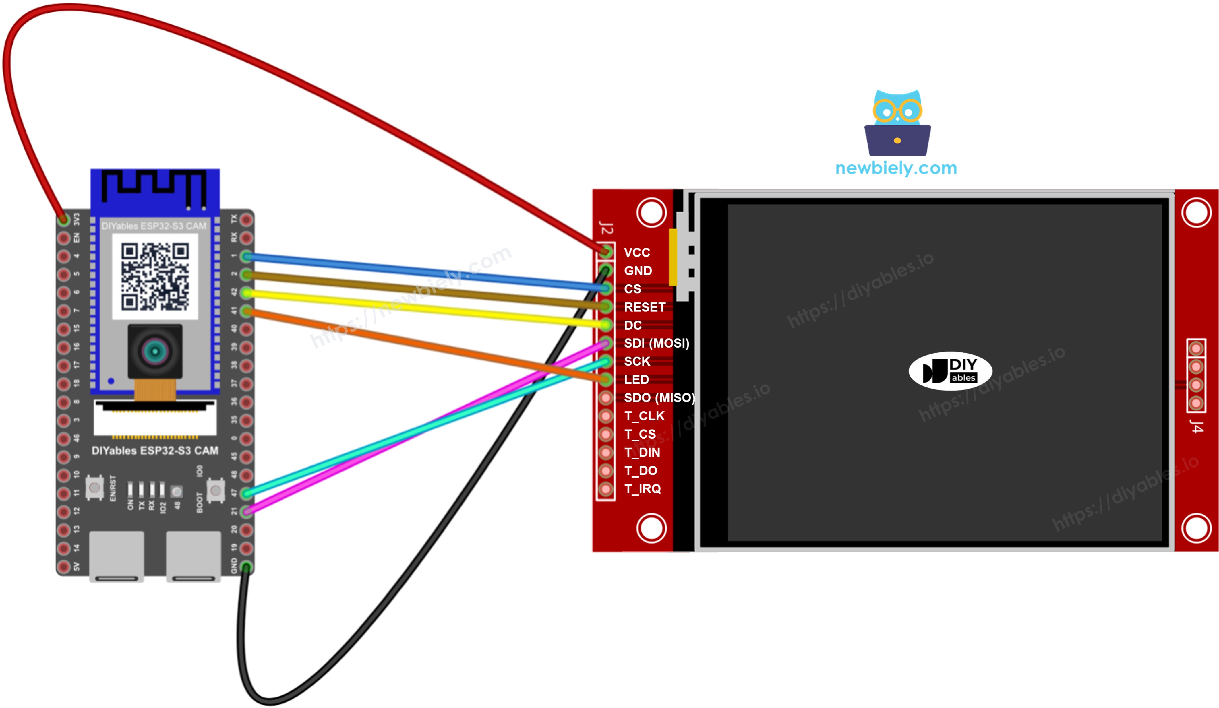 ESP32 S3 TFT-Display Schaltplan