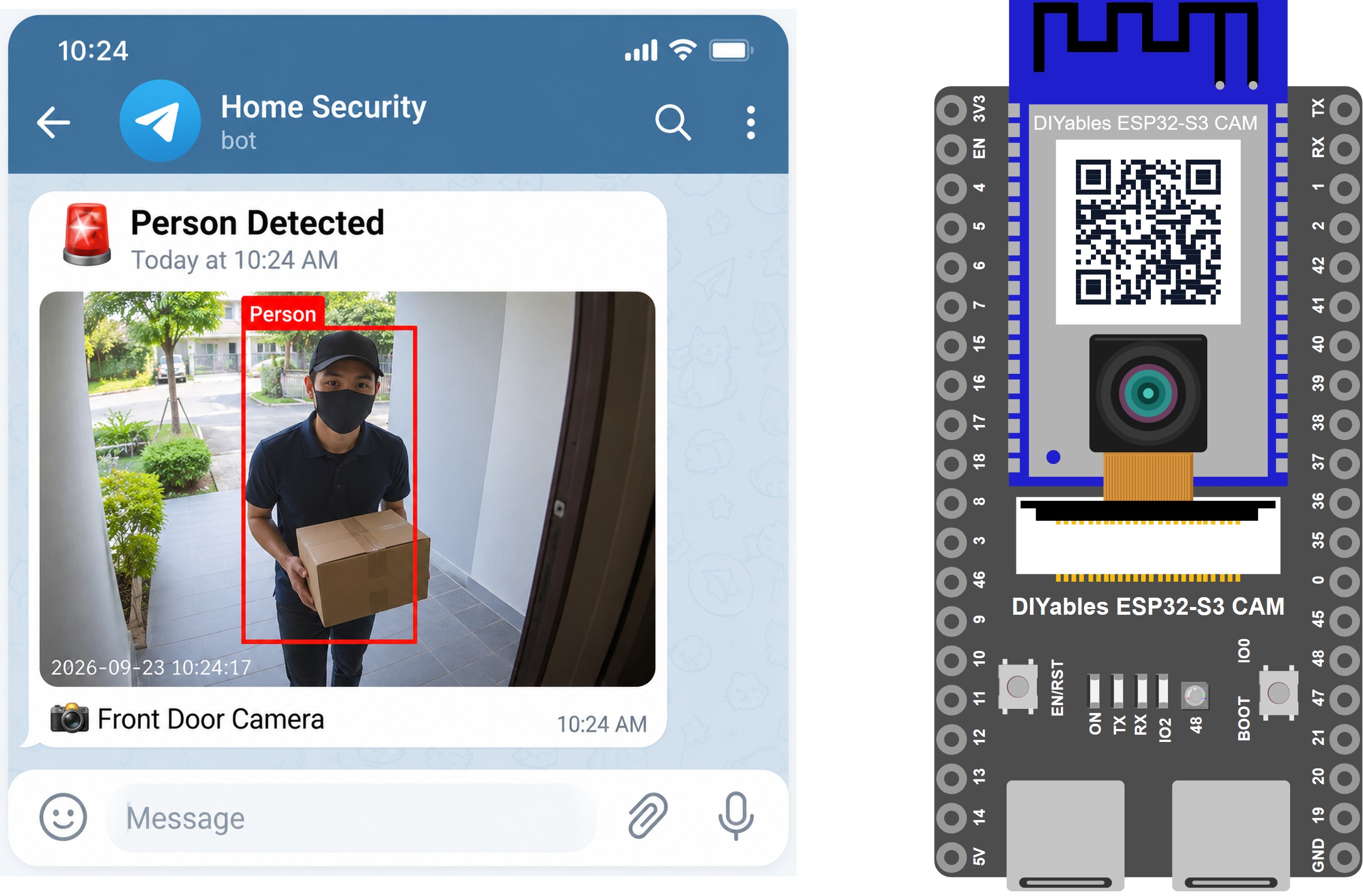 ESP32 S3 Kamera Foto in Telegram