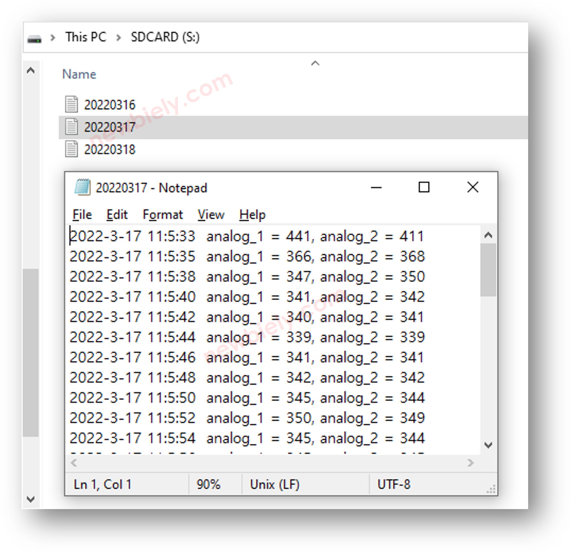 ESP32 S3 Daten mit Zeitstempel in mehreren Dateien protokollieren