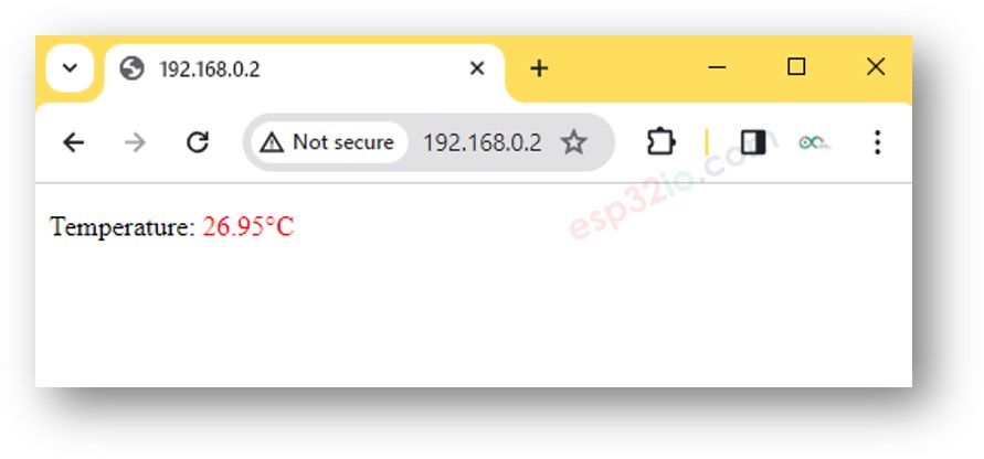 ESP32-Temperatur-Webserver