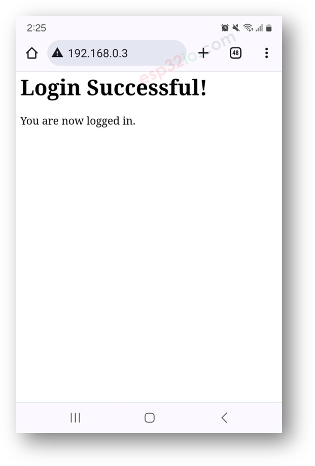 ESP32-Webseiten-Login