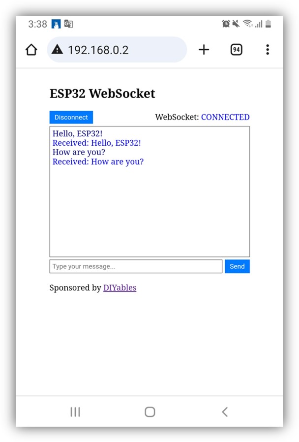 ESP32 WebSocket-Chat-Server