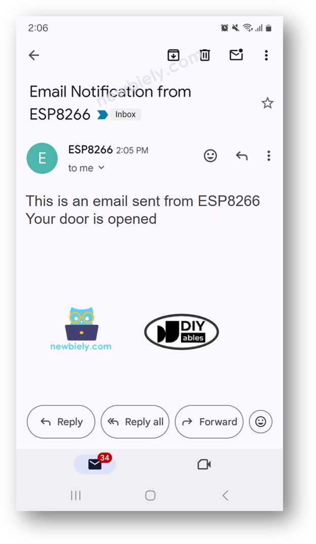 ESP8266 NodeMCU Türsensor E-Mail