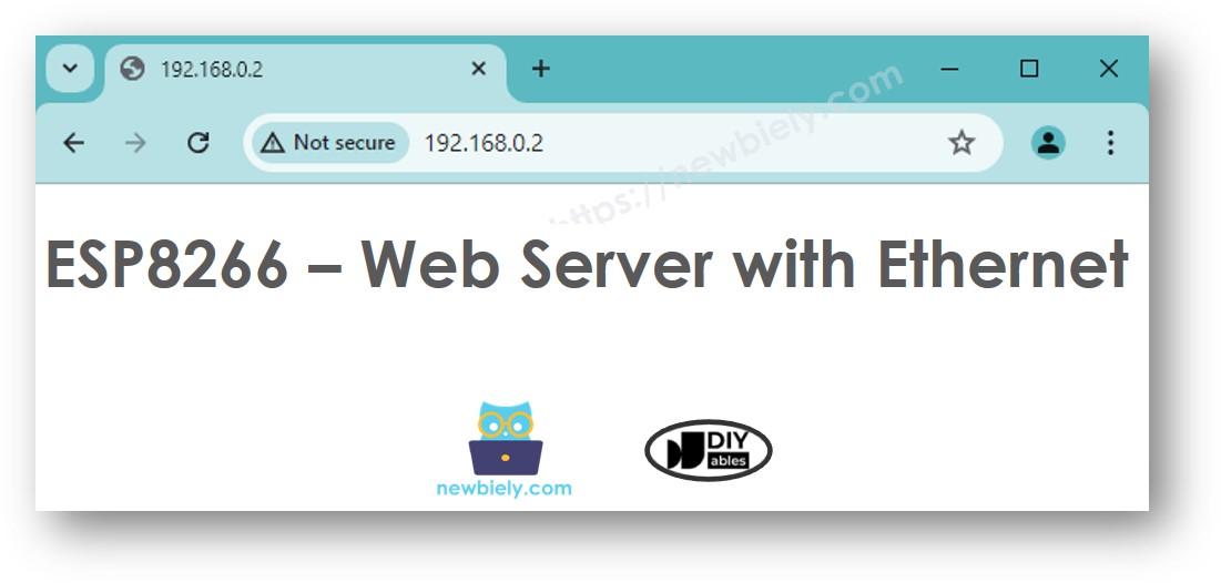 ESP8266 NodeMCU Ethernet-Webserver