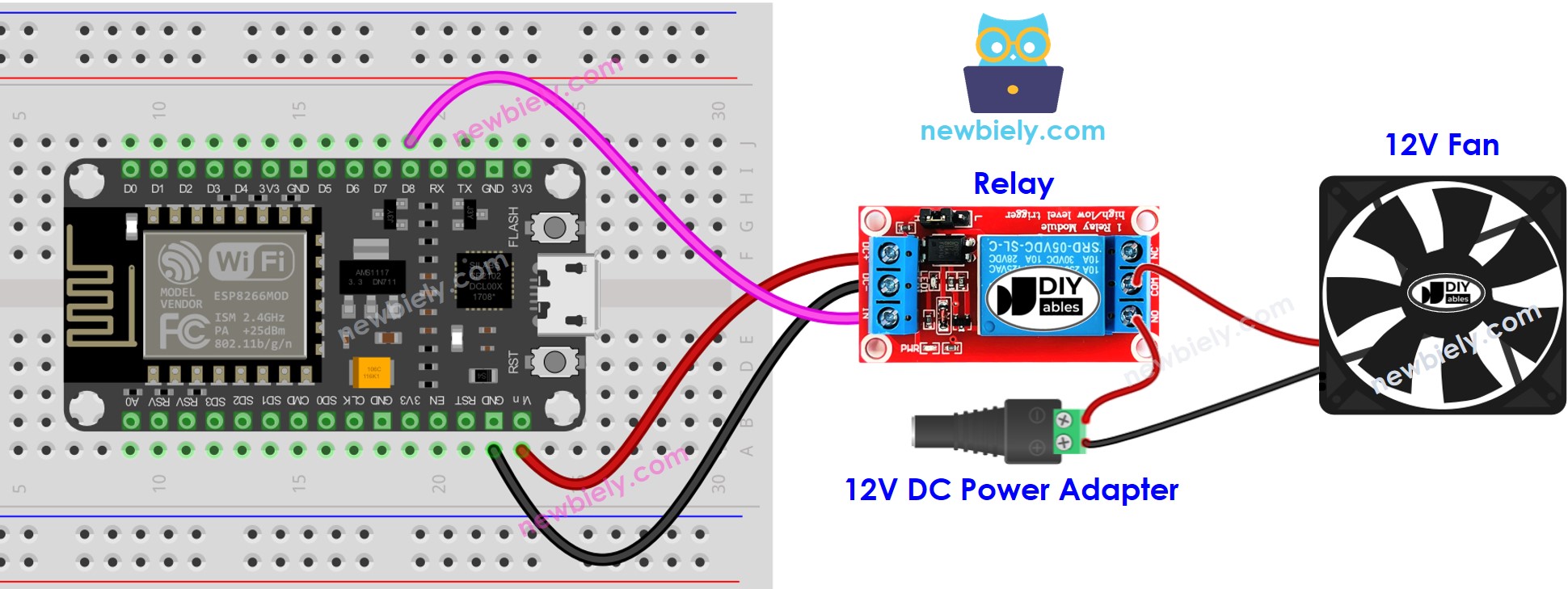 ESP8266 NodeMCU-Lüfter-Schaltplan