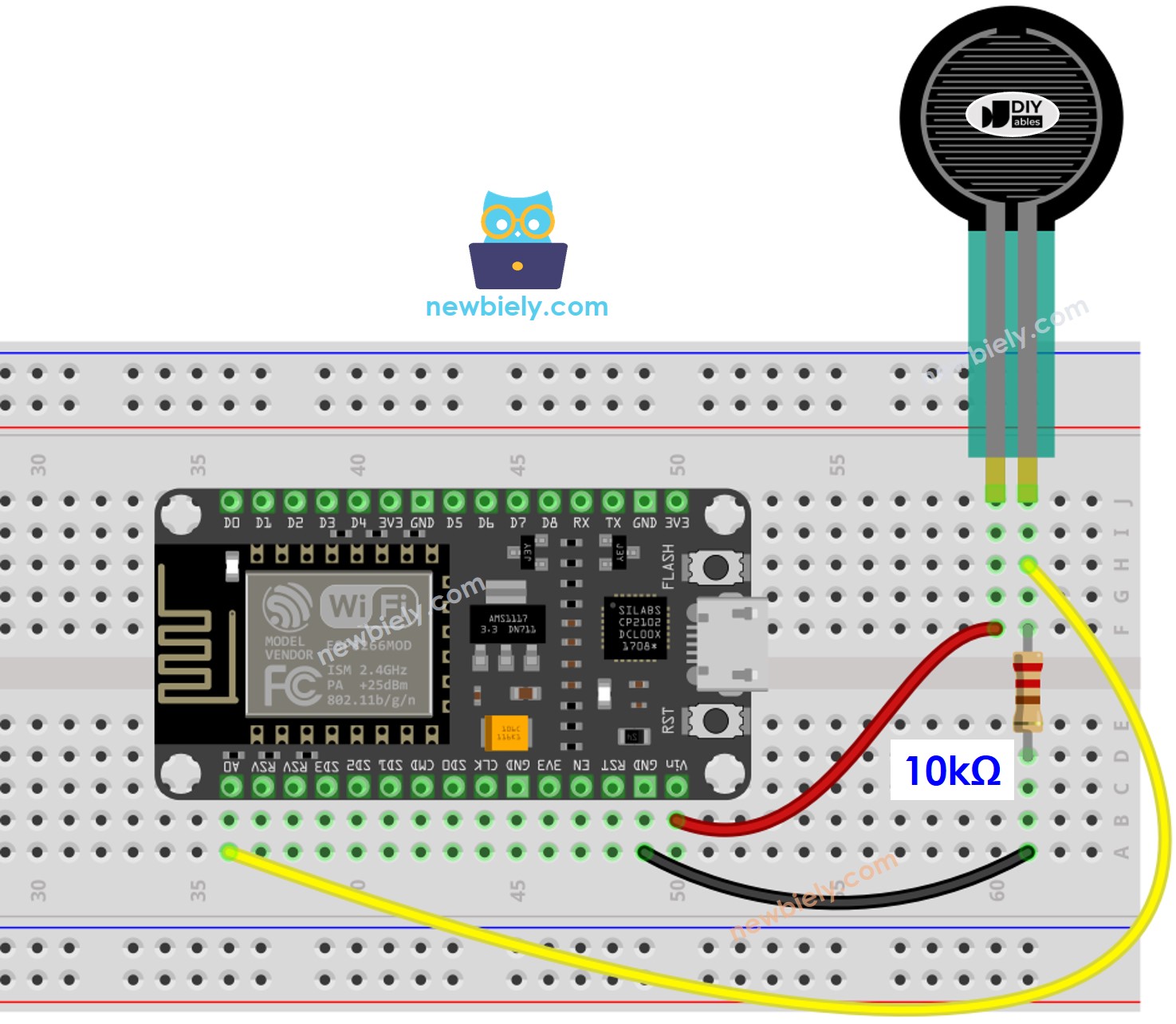 ESP8266 NodeMCU Force-Schaltplan