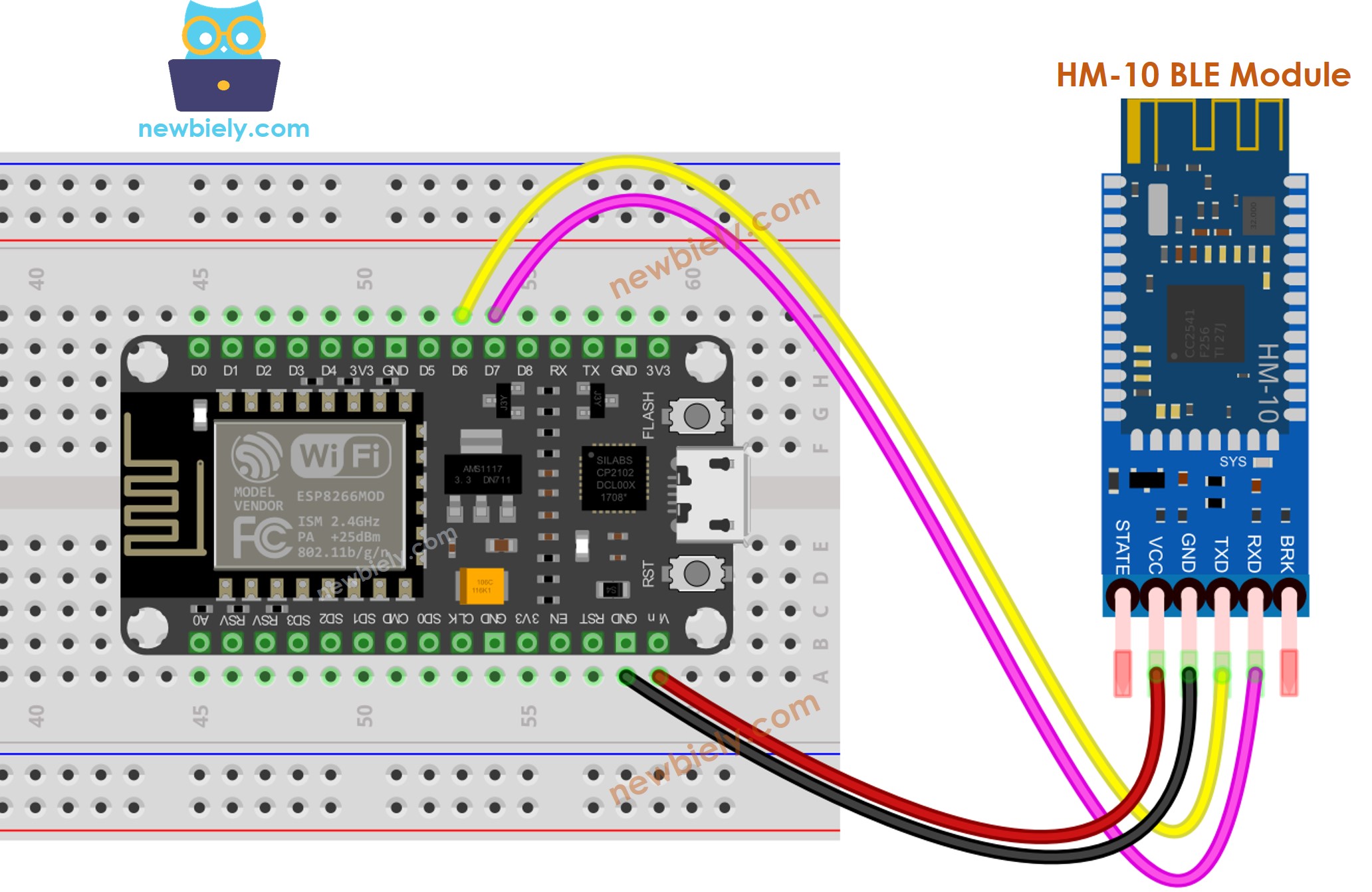 ESP8266 NodeMCU BLE-Schaltplan