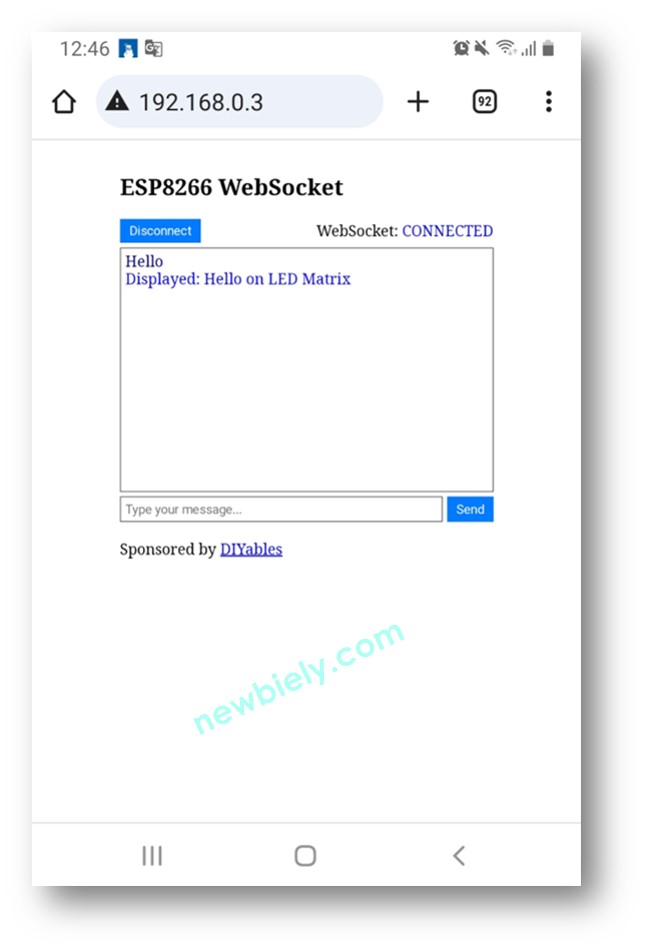 ESP8266 NodeMCU WebSocket-Chat-Server