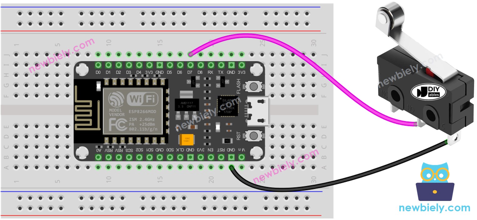 ESP8266 NodeMCU Grenzschalter-Schaltplan