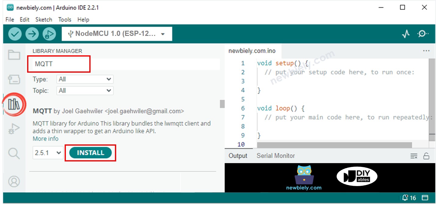 ESP8266 NodeMCU MQTT-Bibliothek