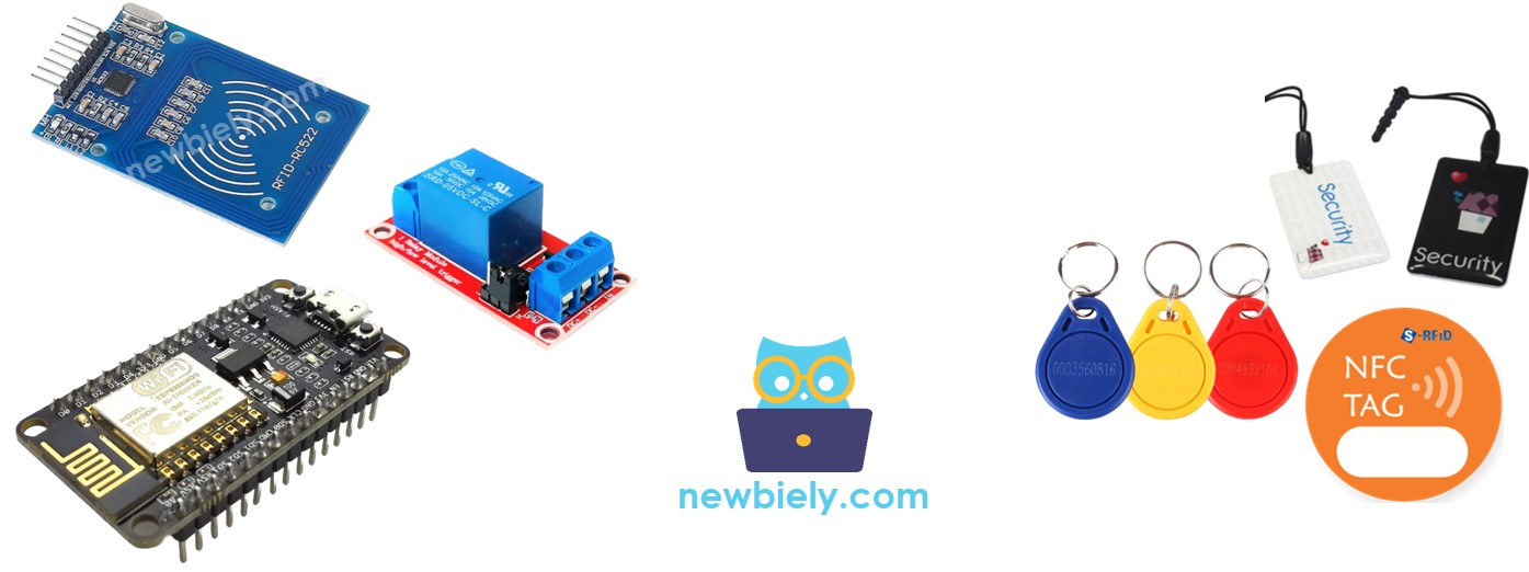 ESP8266 NodeMCU Arduino RFID-Relaisbauteil