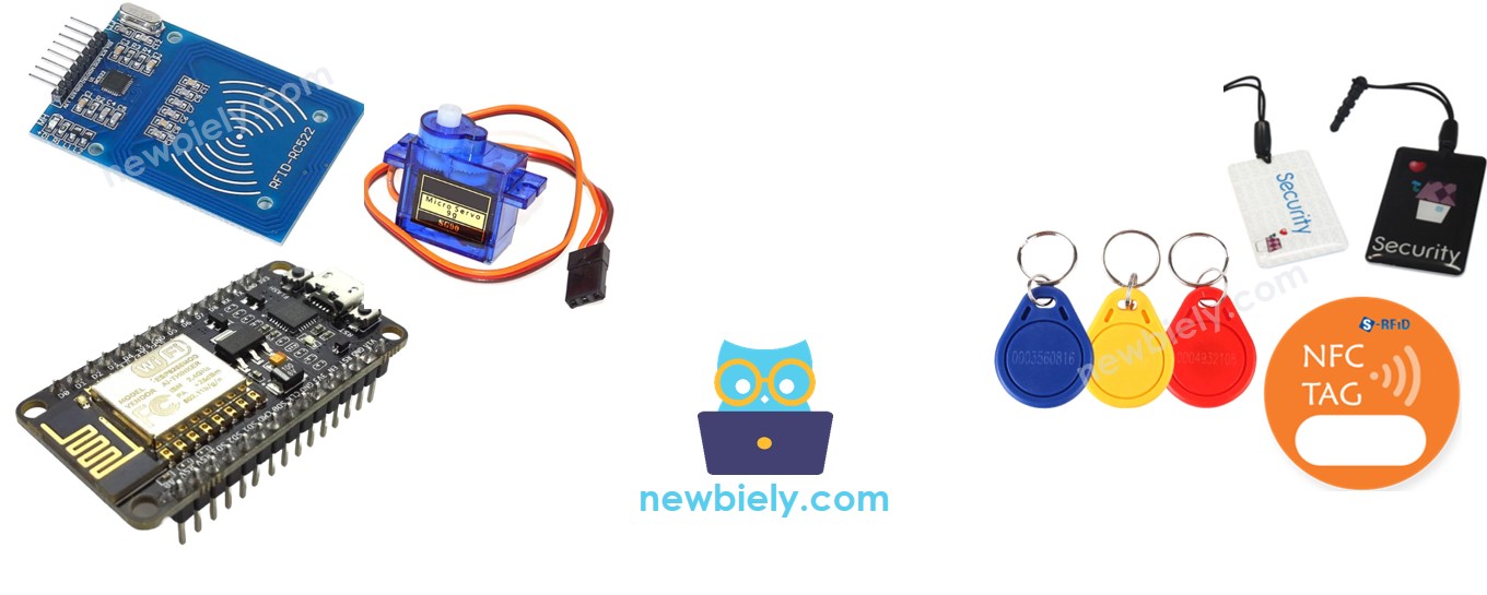 ESP8266 NodeMCU Arduino RFID-Servomotor-Komponente