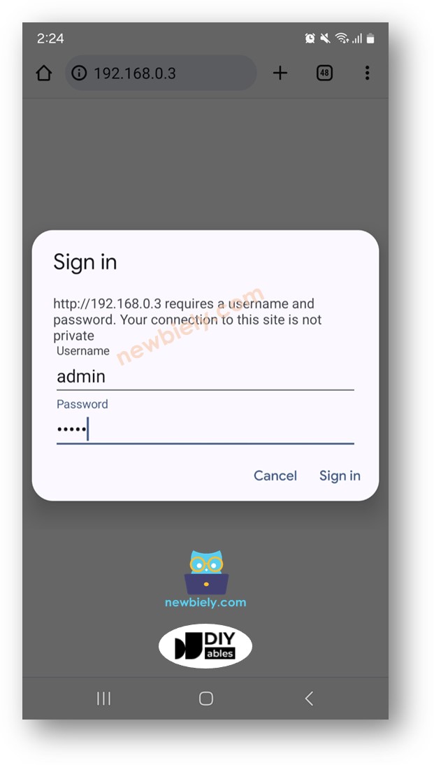 ESP8266 NodeMCU-Webseitenpasswort