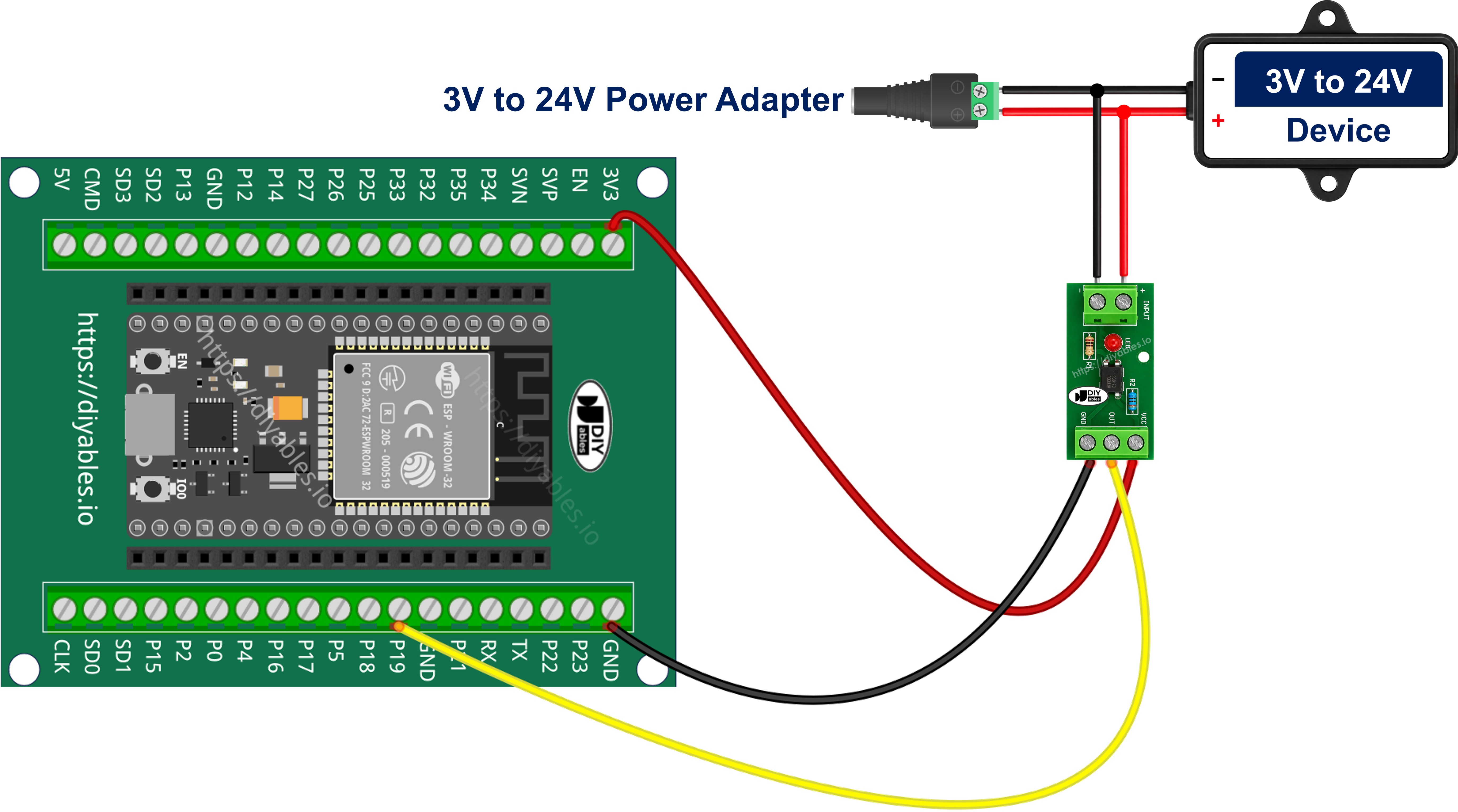 So verbinden Sie ESP32 und PC817 Optokoppler-Isolationsmodul