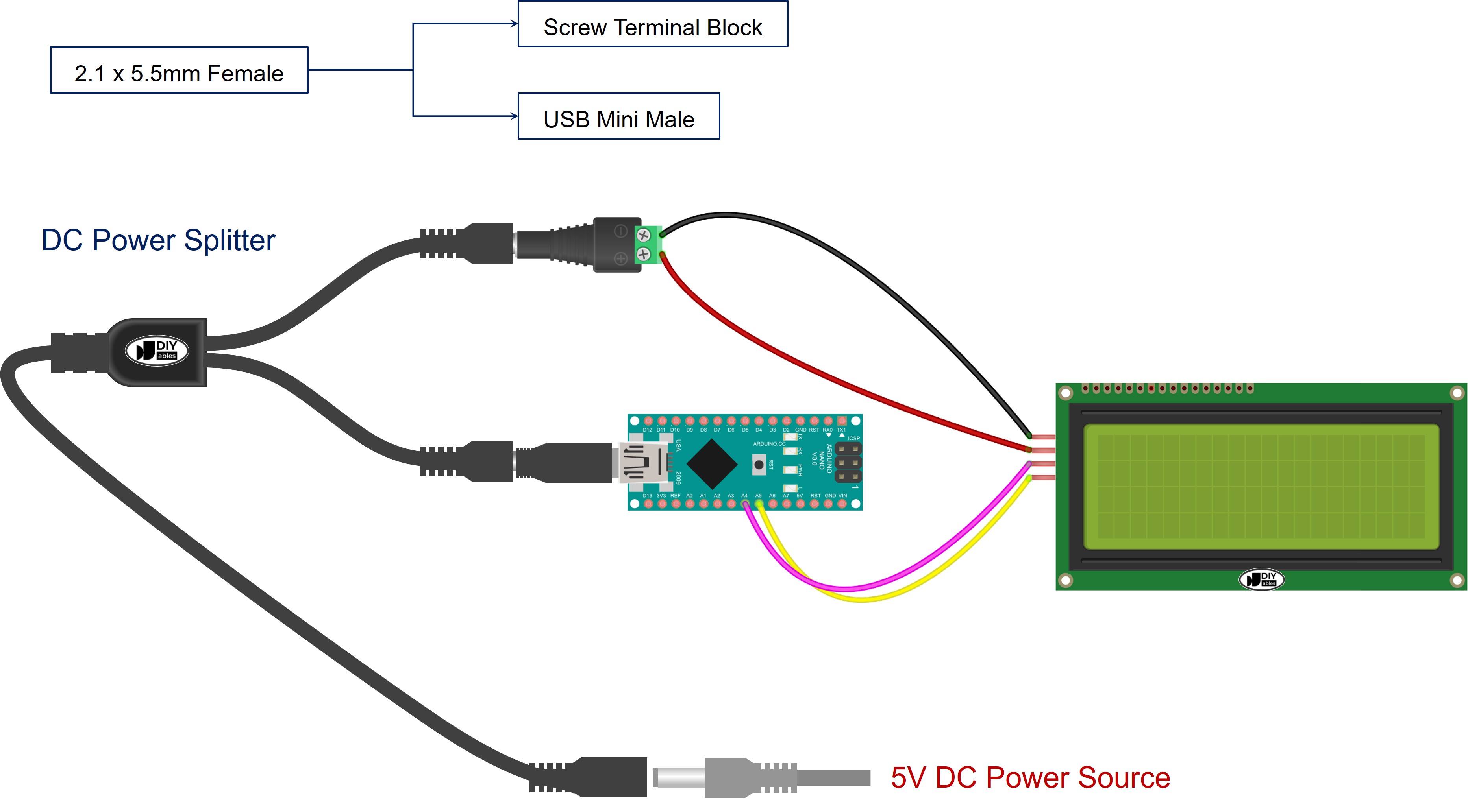 Wie man den Arduino Nano mit Strom versorgt