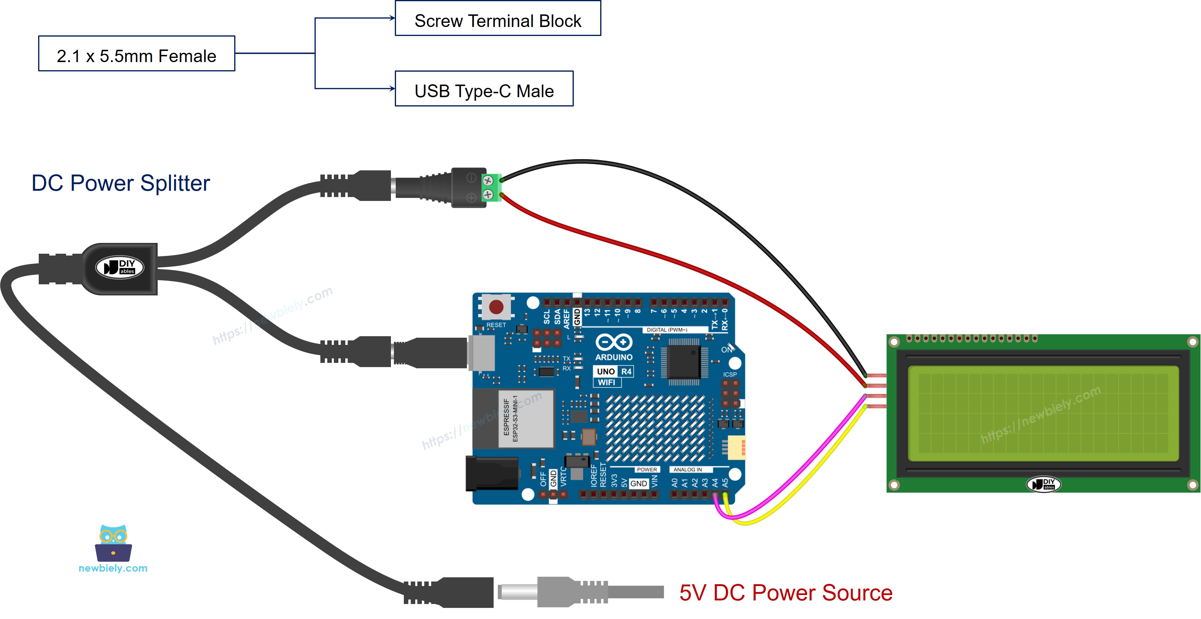 Wie man den Arduino Uno R4 mit Strom versorgt