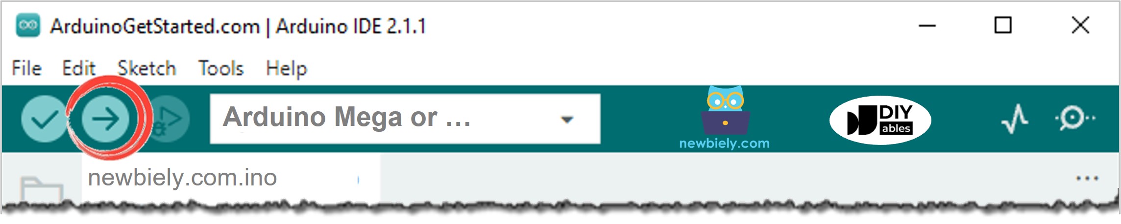 Arduino IDE Upload Code