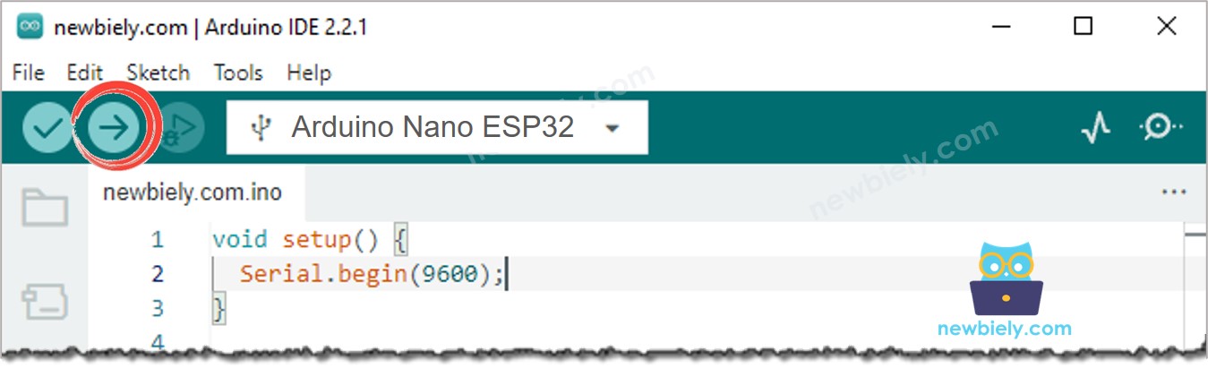 Wie man Arduino Nano ESP32-Code in der Arduino IDE hochlädt
