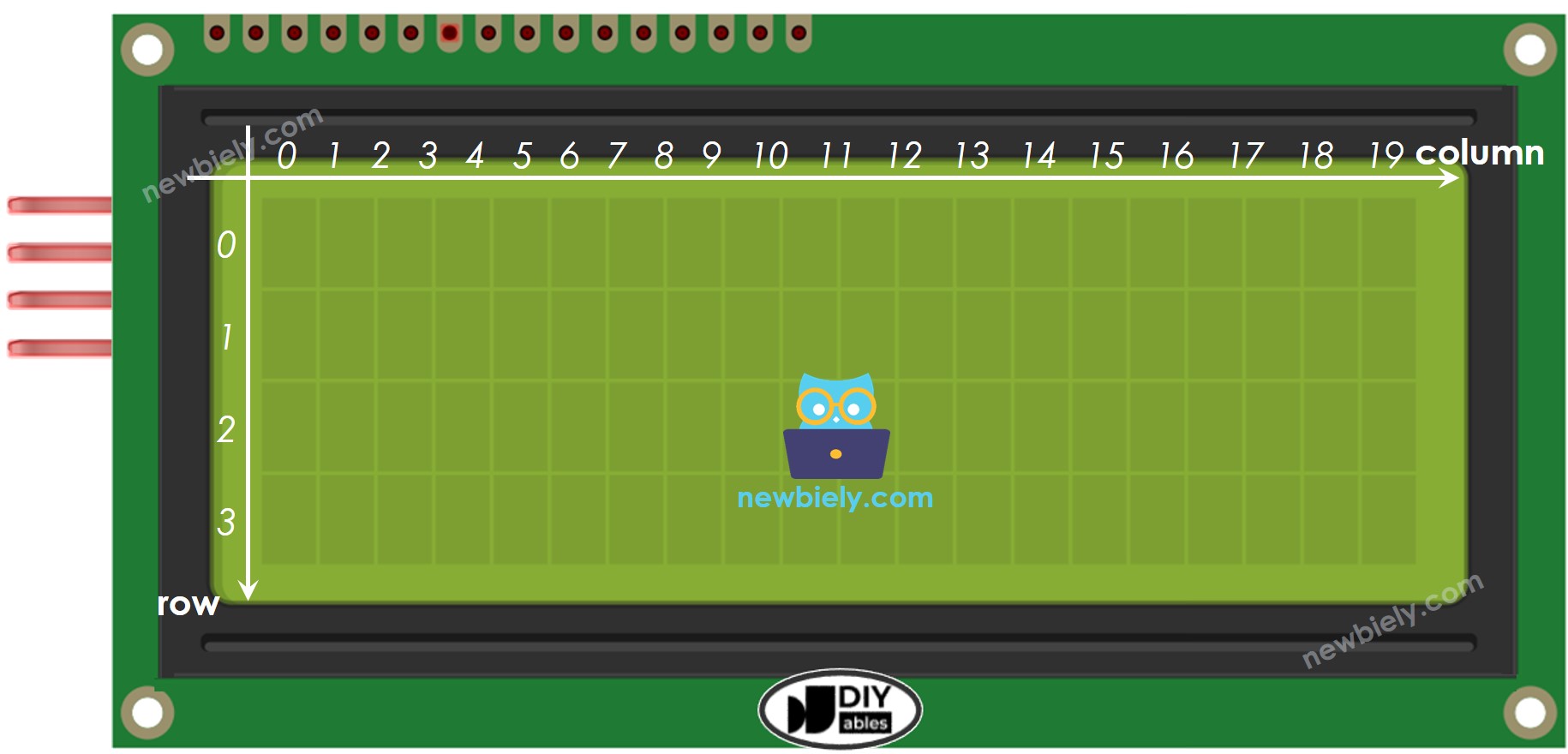 Arduino Nano ESP32 LCD I2C Koordinate