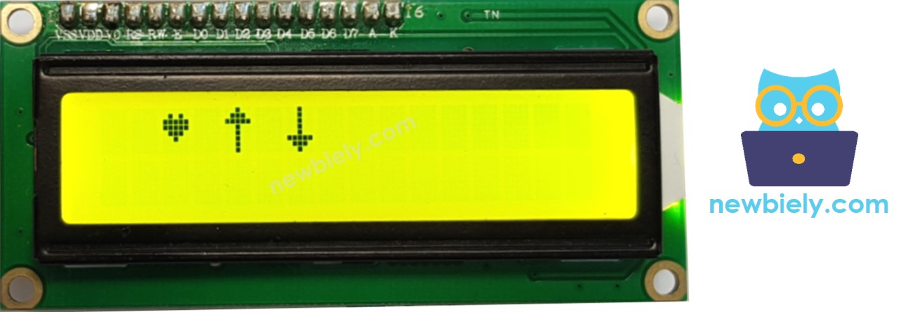 LCD: mehrere benutzerdefinierte Zeichen