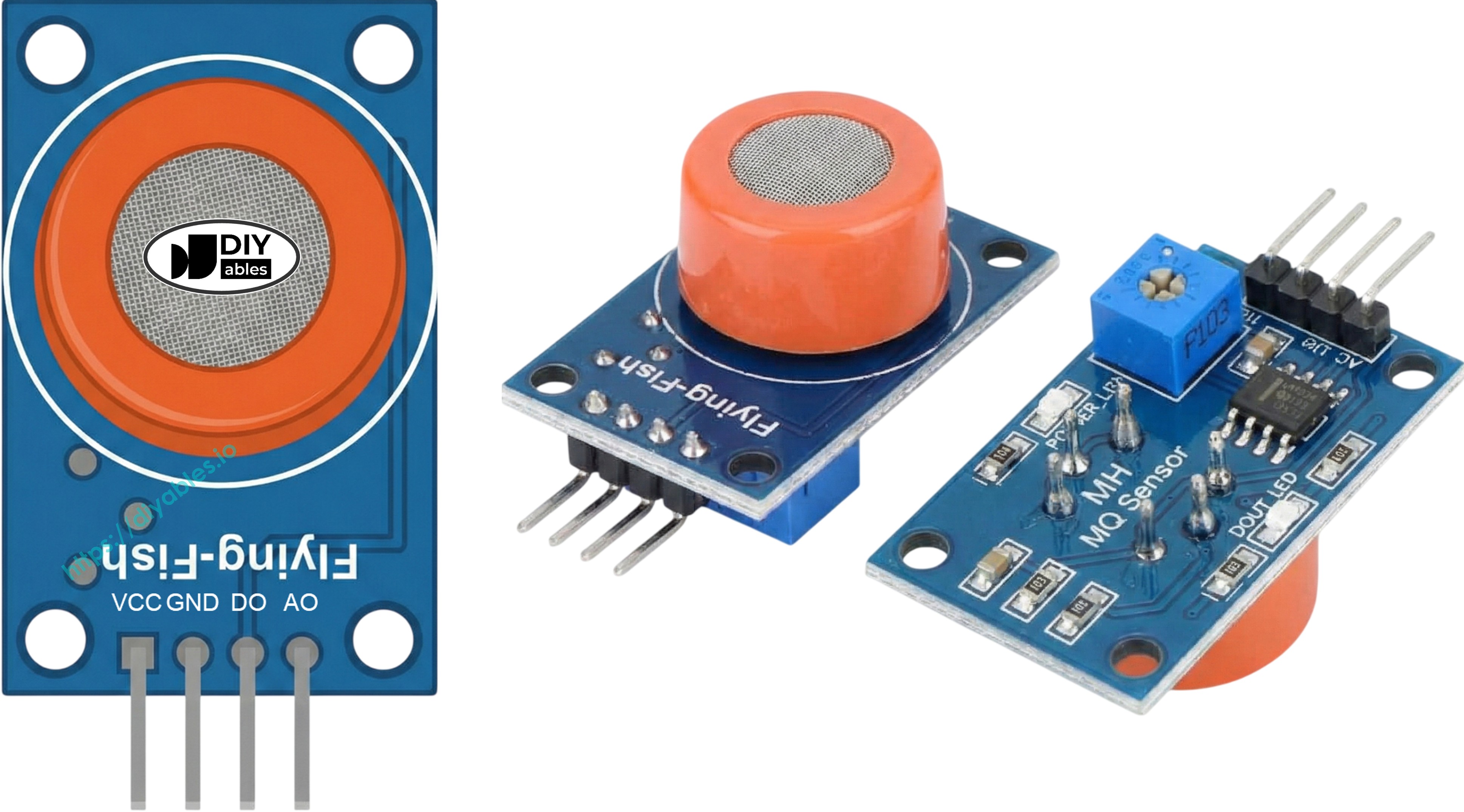 MQ-3-Alkoholsensor-Modul Pinbelegungsdiagramm