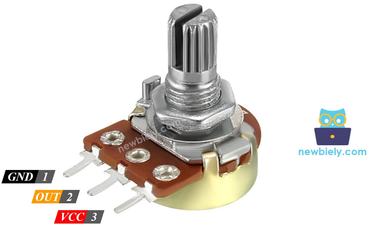 Potentiometer-Pinbelegung