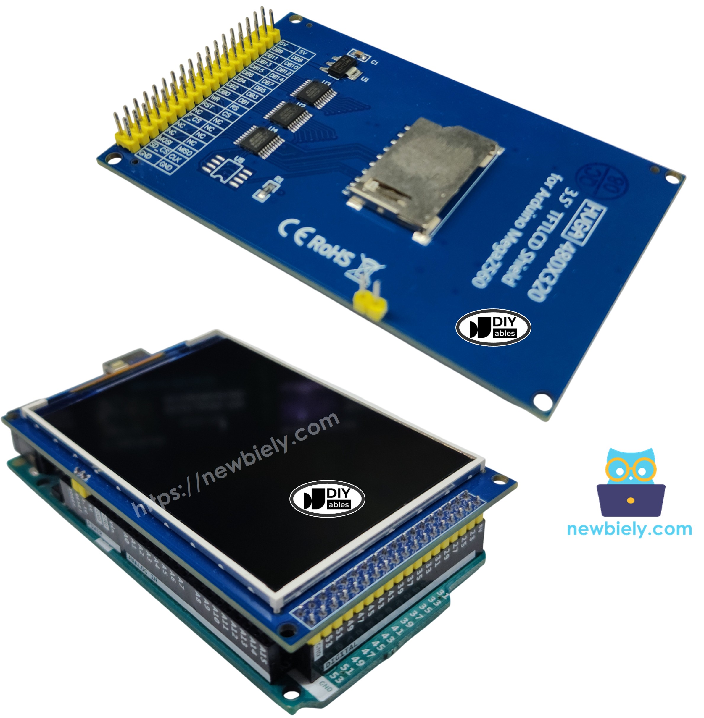 TFT LCD display Pinout