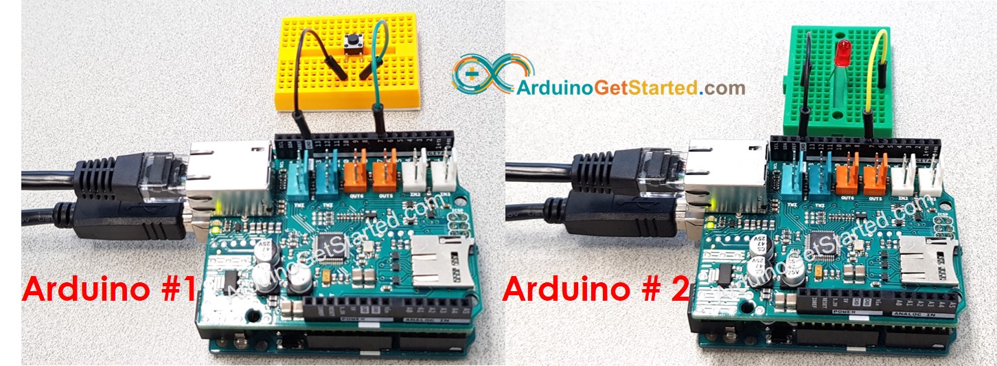 zwei Arduino-LED-Schalttasten