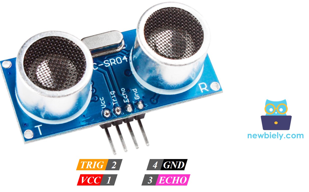 Pinbelegung des Ultraschallsensors