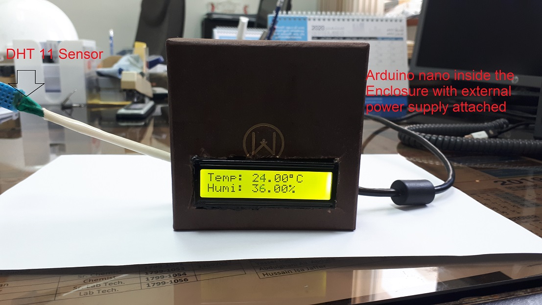 Temperatur und Luftfeuchtigkeit auf dem LCD mit Arduino anzeigen.